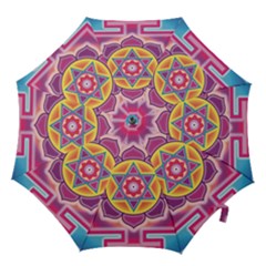 Kali Yantra Inverted Rainbow Hook Handle Umbrellas (large) by Mariart