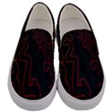 Neon Number Men s Canvas Slip Ons View1