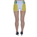 Pineapple Fruite Yellow Triangle Pink Skinny Shorts View2