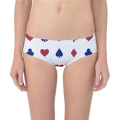 Playing Cards Hearts Diamonds Classic Bikini Bottoms by Mariart