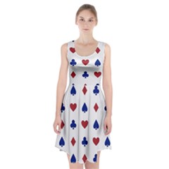 Playing Cards Hearts Diamonds Racerback Midi Dress by Mariart