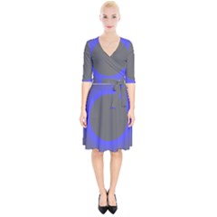 Pure Energy Black Blue Hole Space Galaxy Wrap Up Cocktail Dress by Mariart