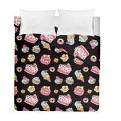 Sweet Pattern Duvet Cover Double Side (full/ Double Size) by Valentinaart
