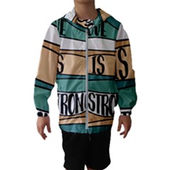 Love Sign Romantic Abstract Hooded Wind Breaker (kids) by Nexatart