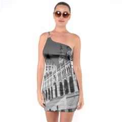 Architecture Parliament Landmark One Soulder Bodycon Dress by Nexatart