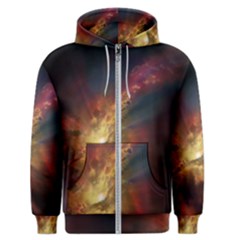 Sun Light Galaxy Men s Zipper Hoodie by Mariart