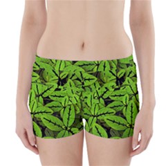 Nature Print Pattern Boyleg Bikini Wrap Bottoms by dflcprints