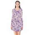 Vegetable Cabbage Purple Flower Flare Dress View1