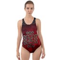 The Celtic Knot With Floral Elements Cut-Out Back One Piece Swimsuit View1