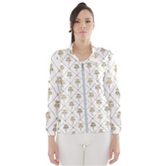 Flower Leaf Gold Wind Breaker (women) by Mariart