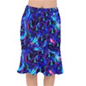 Dark Neon Stuff Blue Red Black Rainbow Light Mermaid Skirt View1