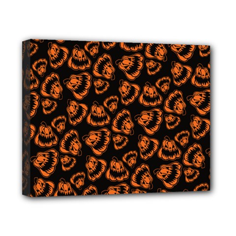 Pattern Halloween Jackolantern Canvas 10  X 8  by iCreate