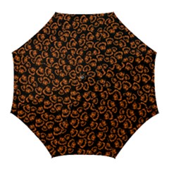 Pattern Halloween Jackolantern Golf Umbrellas by iCreate