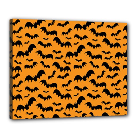 Pattern Halloween Bats  Icreate Canvas 20  X 16  by iCreate