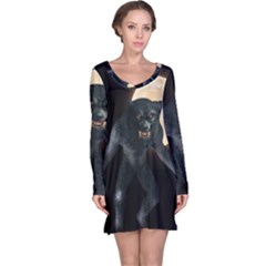 Werewolf Long Sleeve Nightdress by Valentinaart