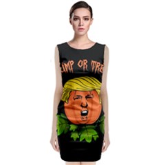 Trump Or Treat  Classic Sleeveless Midi Dress by Valentinaart