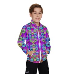 Festive Metal And Gold In Pop Art Wind Breaker (kids) by pepitasart