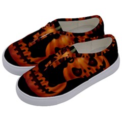 Halloween Pumpkin Kids  Classic Low Top Sneakers by Valentinaart