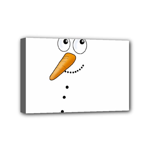 Cute Snowman Mini Canvas 6  X 4  by Valentinaart