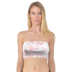 Vintage Pink Floral Bandeau Top by NouveauDesign