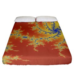 Fractals Fitted Sheet (king Size) by NouveauDesign