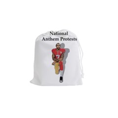 National Anthem Protest Drawstring Pouches (small)  by Valentinaart