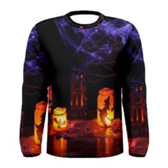 Awaiting Halloween Night Men s Long Sleeve Tee by gothicandhalloweenstore