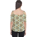 Stars and other shapes pattern                               Women s Cutout Shoulder Tee View2