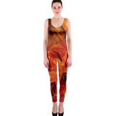 Ablaze With Beautiful Fractal Fall Colors Onepiece Catsuit by jayaprime