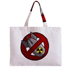 No Nuclear Weapons Zipper Mini Tote Bag by Valentinaart