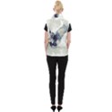 Cute Owl In Watercolor Women s Button Up Puffer Vest View2