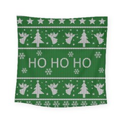 Ugly Christmas Sweater Square Tapestry (small) by Valentinaart