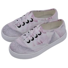 Rose Pink Flower  Floral Pencil Drawing Art Kids  Classic Low Top Sneakers by picsaspassion