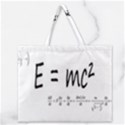 E=mc2 formula physics relativity Zipper Large Tote Bag View1