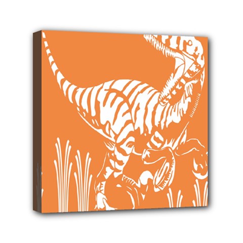 Animals Dinosaur Ancient Times Mini Canvas 6  X 6  by Mariart