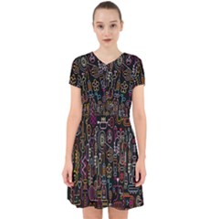 Features Illustration Adorable In Chiffon Dress by Mariart