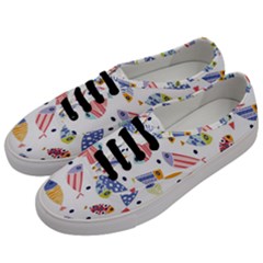 Love Fish Seaworld Swim Blue White Sea Water Cartoons Rainbow Men s Classic Low Top Sneakers by Mariart