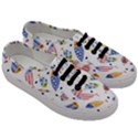 Love Fish Seaworld Swim Blue White Sea Water Cartoons Rainbow Men s Classic Low Top Sneakers View3