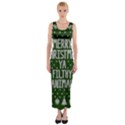 Ugly Christmas Sweater Fitted Maxi Dress View1