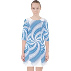 Prismatic Hole Blue Pocket Dress by Mariart