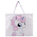 Baby unicorn Zipper Large Tote Bag View1