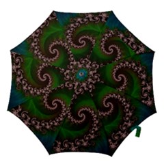 Benthic Saltlife Fractal Tribute For Reef Divers Hook Handle Umbrellas (medium) by jayaprime