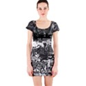 Graffiti Short Sleeve Bodycon Dress View1