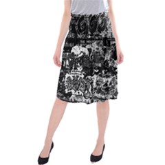 Graffiti Midi Beach Skirt by ValentinaDesign