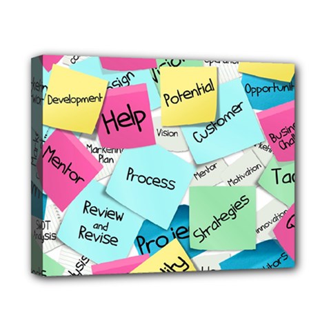 Stickies Post It List Business Canvas 10  X 8  by Celenk