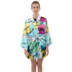 Stickies Post It List Business Long Sleeve Kimono Robe by Celenk