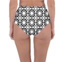 Black White Pattern Seamless Monochrome Reversible High-Waist Bikini Bottoms View2