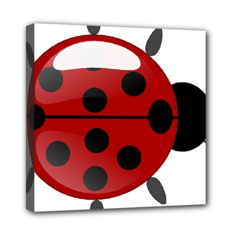 Ladybug Insects Colors Alegre Mini Canvas 8  X 8  by Celenk