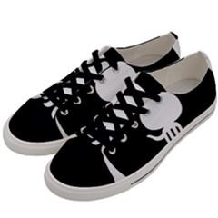 Logo Icon Github Men s Low Top Canvas Sneakers by Celenk