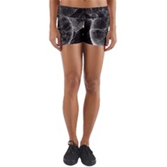 Space Universe Earth Rocket Yoga Shorts by Celenk